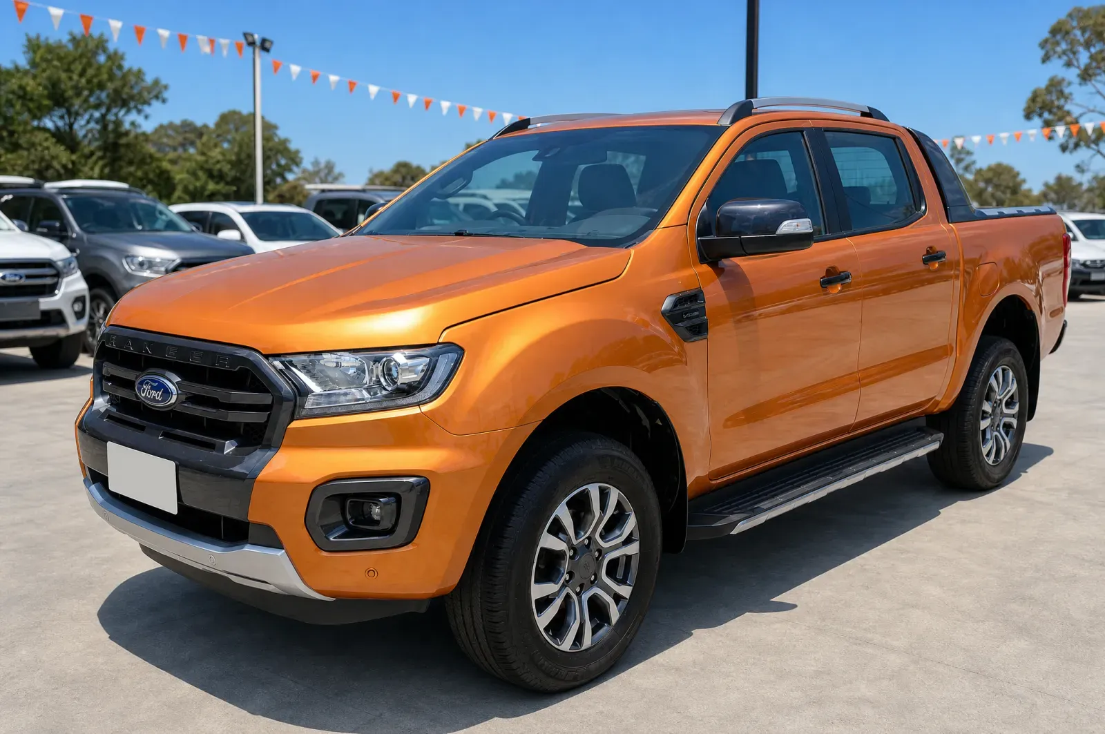 Used Ford Ranger Wildtrak parked on a car yard