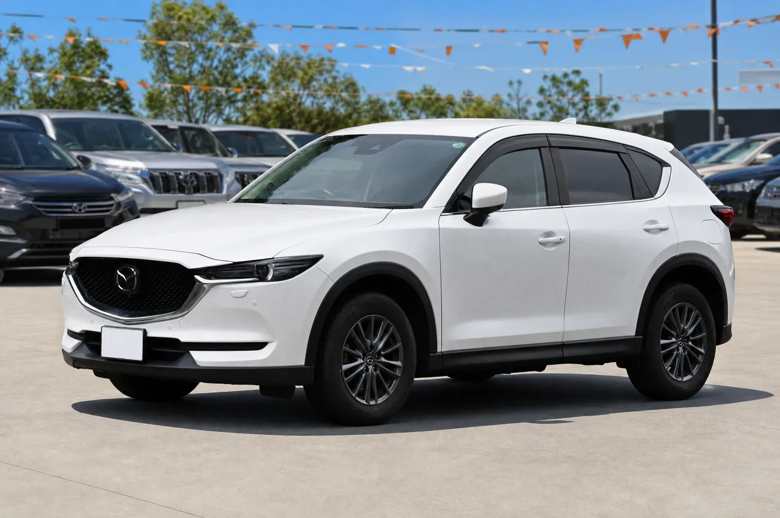 Used Mazda CX-5 parked on a car yard