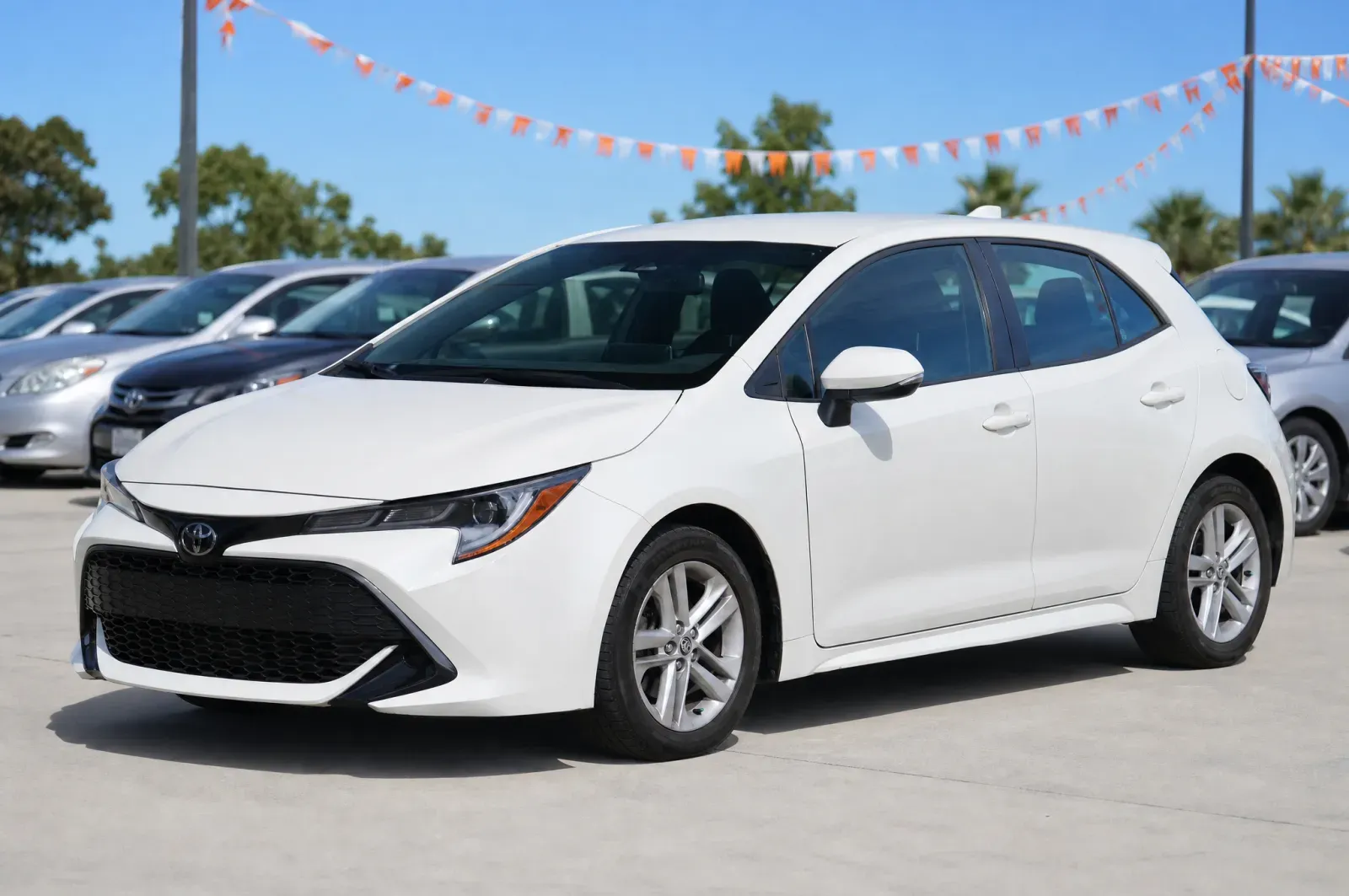 Used Toyota Corolla hatch parked on a car yard